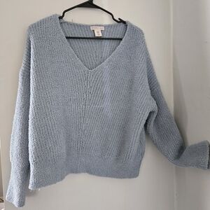 Sincerely Jules Blue V-Neck Sweater